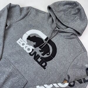 Ecko Unltd Mens Gray Rhino Logo Hoodie Sweatshirt Size M